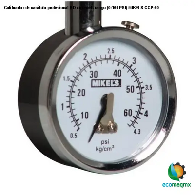 Calibrador de carátula profesional HD cromado rango (0-160 PSI) MIKELS CCP-60