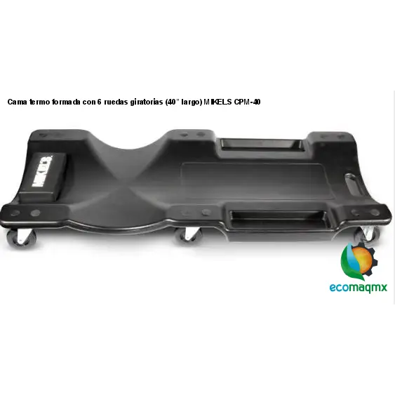 Cama termo formada con 6 ruedas giratorias (40” largo)