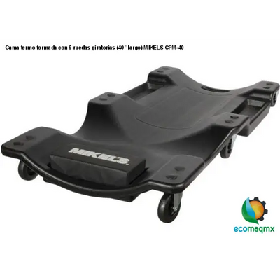 Cama termo formada con 6 ruedas giratorias (40” largo)