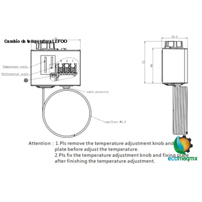 Cambio de temperatura LEFOO