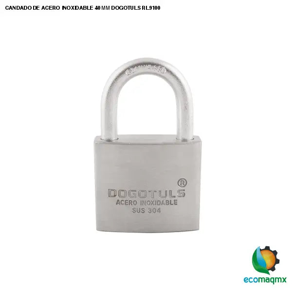 CANDADO DE ACERO INOXIDABLE 40 MM DOGOTULS RL9100