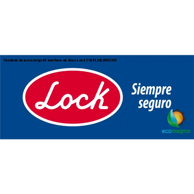 Candado de acero largo 60 mm llave de disco Lock C165