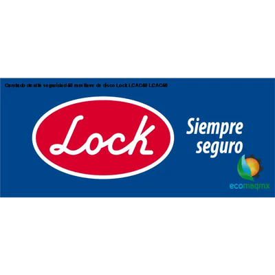 Candado de alta seguridad 40 mm llave de disco Lock LCAC40