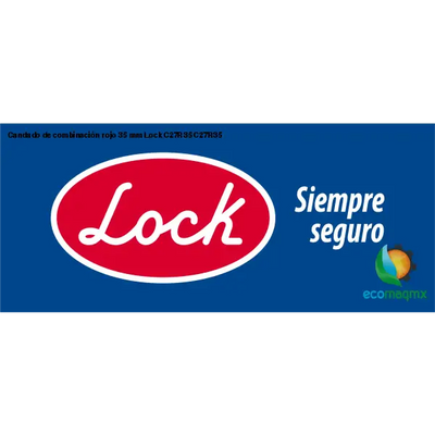 Candado de combinación rojo 35 mm Lock C27R35 C27R35