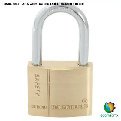 CANDADO DE LATON 40MM GANCHO LARGO DOGOTULS RL9003