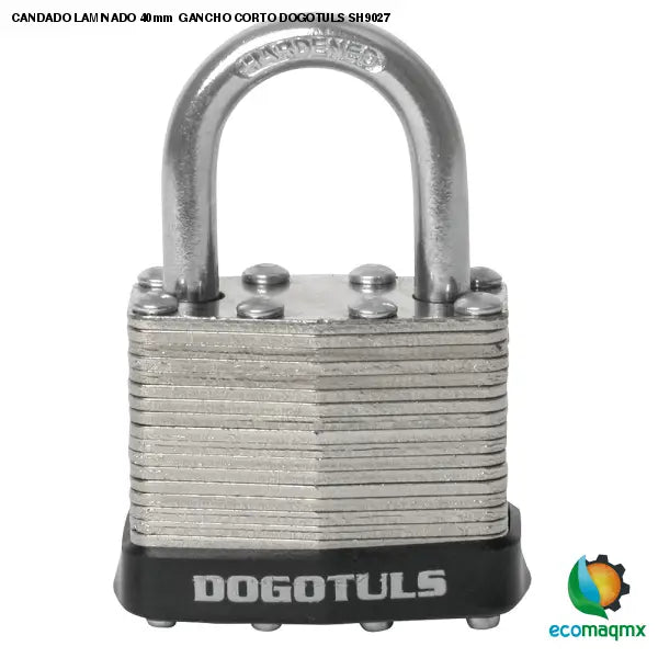 CANDADO LAMINADO 40mm GANCHO CORTO DOGOTULS SH9027