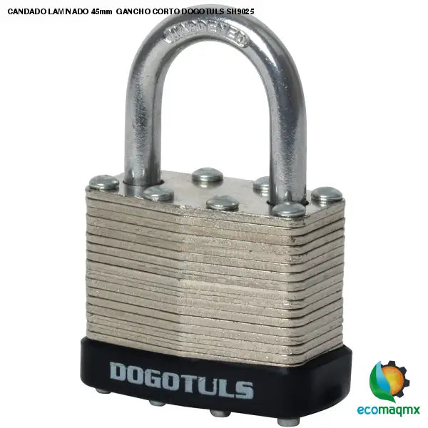 CANDADO LAMINADO 45mm GANCHO CORTO DOGOTULS SH9025