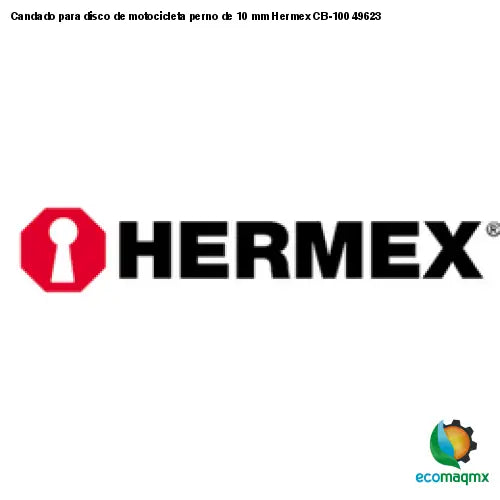 Candado para disco de motocicleta perno de 10 mm Hermex
