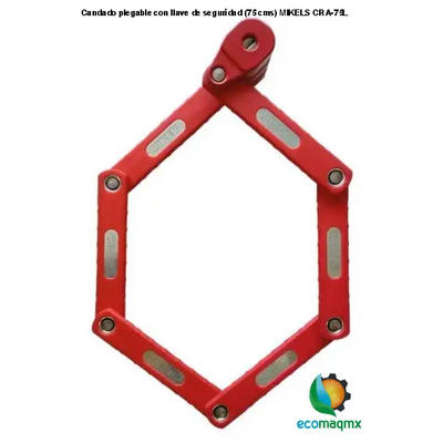 Candado plegable con llave de seguridad (75 cms) MIKELS CRA-75L