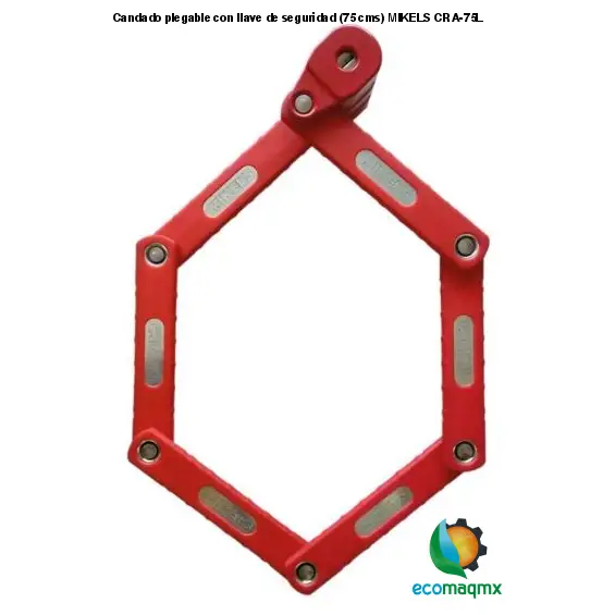 Candado plegable con llave de seguridad (75 cms) MIKELS CRA-75L