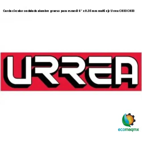 Carda circular ondulada alambre grueso para esmeril 6 x 0.35