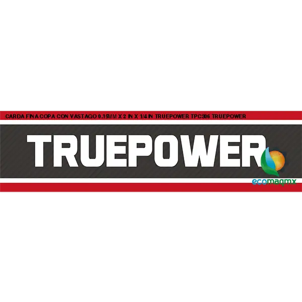 CARDA FINA COPA CON VASTAGO 0.15MM X 2 IN X 1/4 IN TRUEPOWER