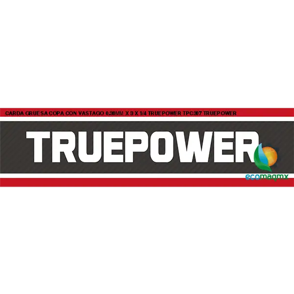 CARDA GRUESA COPA CON VASTAGO 0.30MM X 3 X 1/4 TRUEPOWER