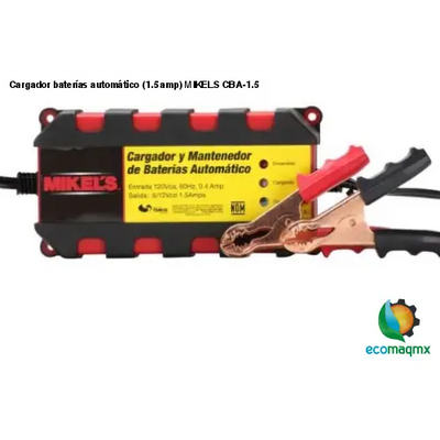 Cargador baterías automático (1.5 amp) MIKELS CBA-1.5