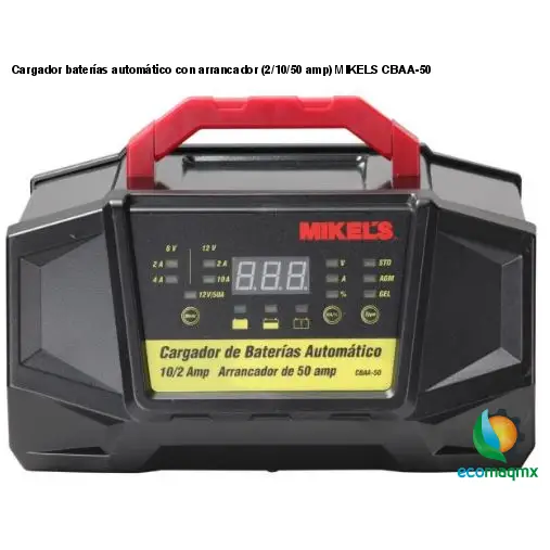 Cargador baterías automático con arrancador (2/10/50 amp) MIKELS CBAA-50