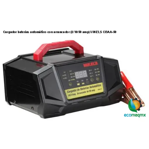Cargador baterías automático con arrancador (2/10/50 amp) MIKELS CBAA-50