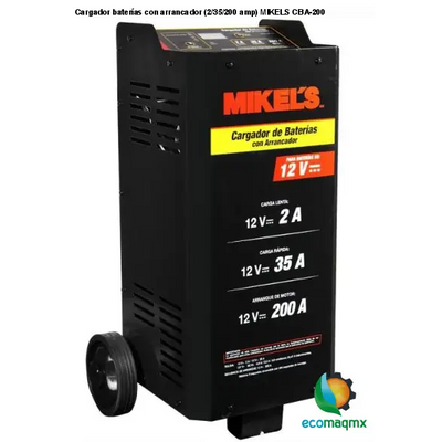Cargador baterías con arrancador (2/35/200 amp) MIKELS