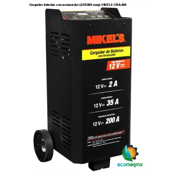 Cargador baterías con arrancador (2/35/200 amp) MIKELS