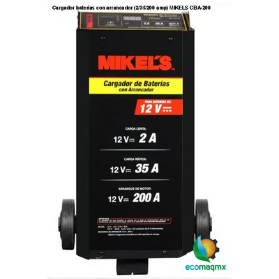 Cargador baterías con arrancador (2/35/200 amp) MIKELS