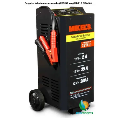 Cargador baterías con arrancador (2/35/200 amp) MIKELS