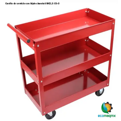 Carrito de servicio con triple charola MIKELS CS-3