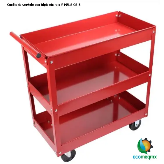 Carrito de servicio con triple charola MIKELS CS-3