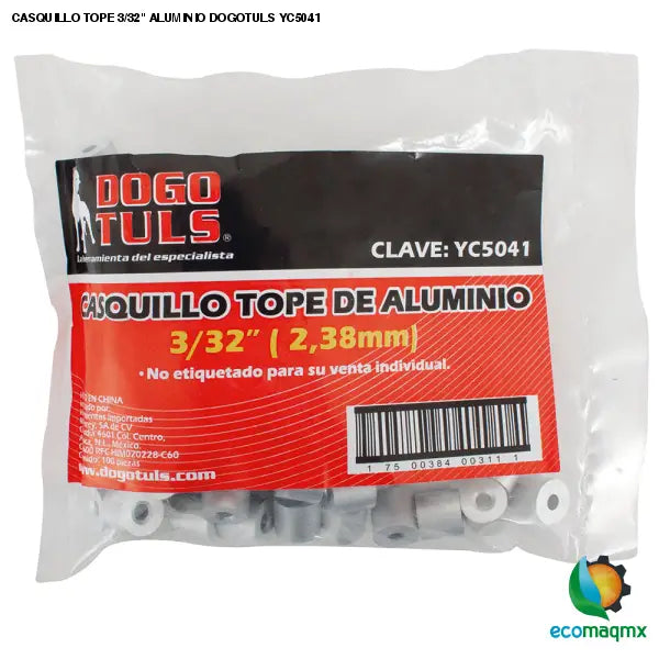 CASQUILLO TOPE 3/32 ALUMINIO DOGOTULS YC5041