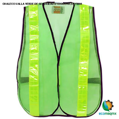 CHALECO MALLA VERDE DE SEGURIDAD D1 DOGOTULS JY3000