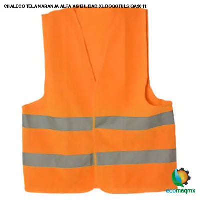 CHALECO TELA NARANJA ALTA VISIBILIDAD XL DOGOTULS GA3011