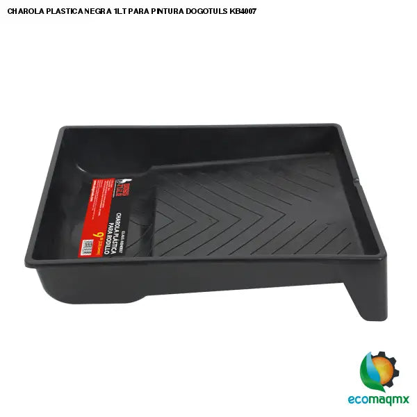 CHAROLA PLASTICA NEGRA 1LT PARA PINTURA DOGOTULS KB4007