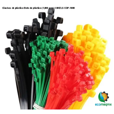 Cinchos de plástico Bote de plástico (1,000 pzas) MIKELS CDP-1000