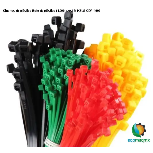 Cinchos de plástico Bote de plástico (1,000 pzas) MIKELS CDP-1000