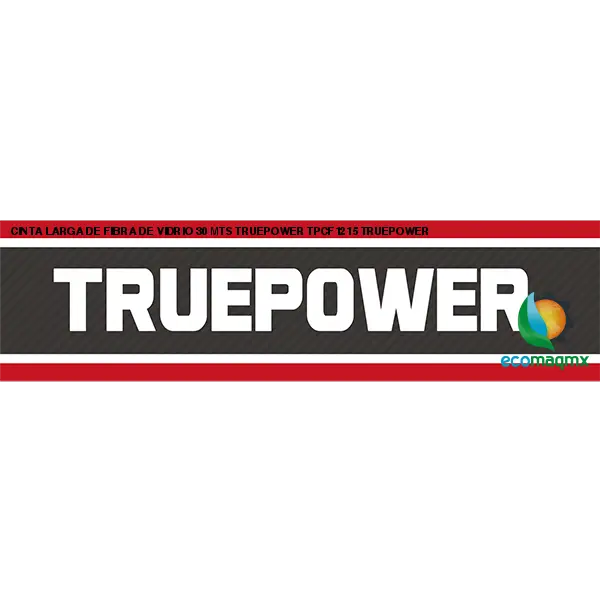 CINTA LARGA DE FIBRA DE VIDRIO 30 MTS TRUEPOWER TPCF1215