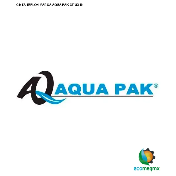 CINTA TEFLON MARCA AQUA PAK CT12X10