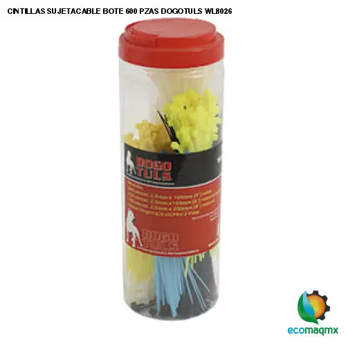 CINTILLAS SUJETACABLE BOTE 600 PZAS DOGOTULS WL8026