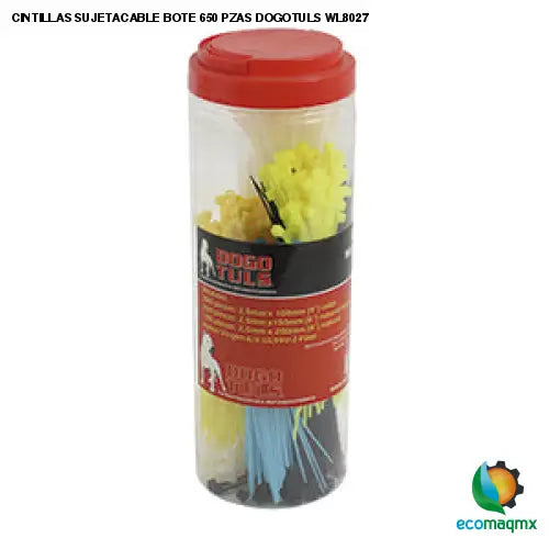 CINTILLAS SUJETACABLE BOTE 650 PZAS DOGOTULS WL8027