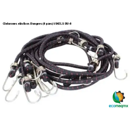 Cinturones elásticos Bungees (8 pzas) MIKELS BU-8