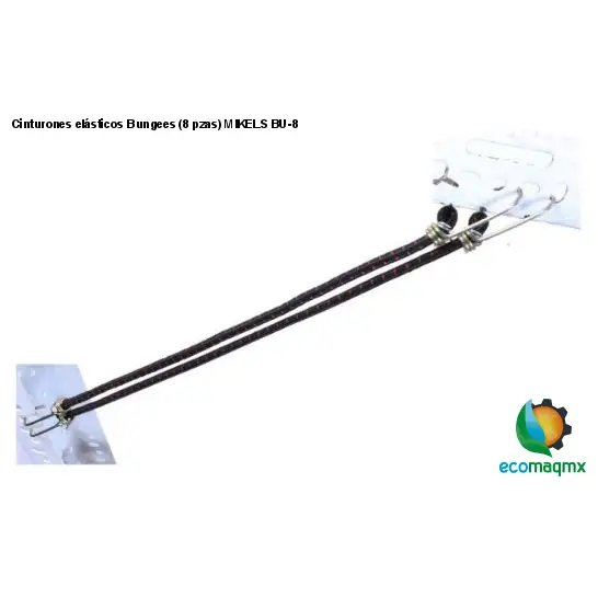 Cinturones elásticos Bungees (8 pzas) MIKELS BU-8