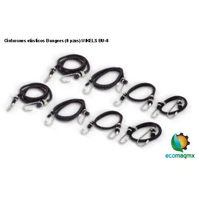 Cinturones elásticos Bungees (8 pzas) MIKELS BU-8