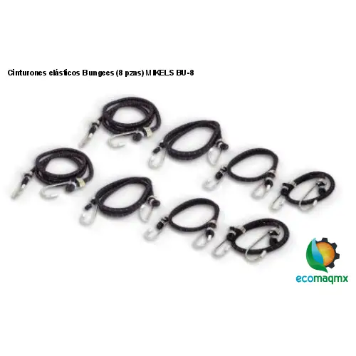 Cinturones elásticos Bungees (8 pzas) MIKELS BU-8