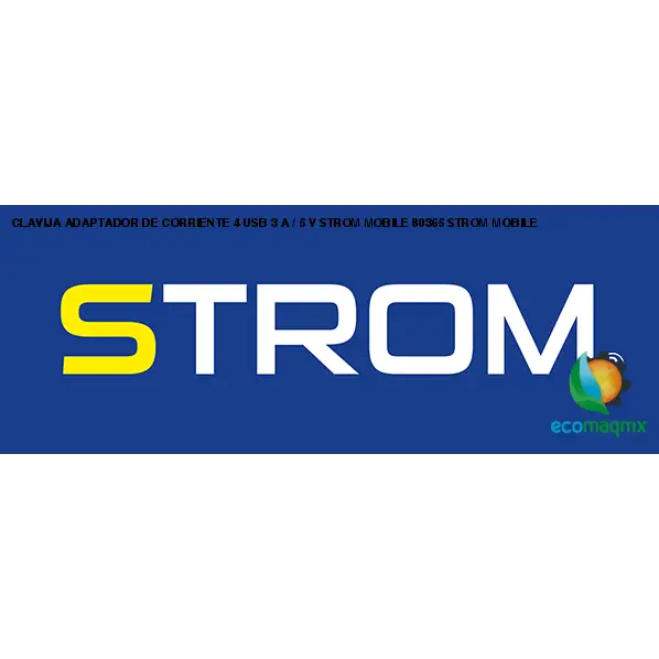 CLAVIJA ADAPTADOR DE CORRIENTE 4 USB 3 A / 5 V STROM MOBILE
