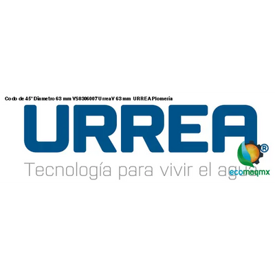 Codo de 45° Diametro 63 mm VS0306007 UrreaV 63 mm URREA