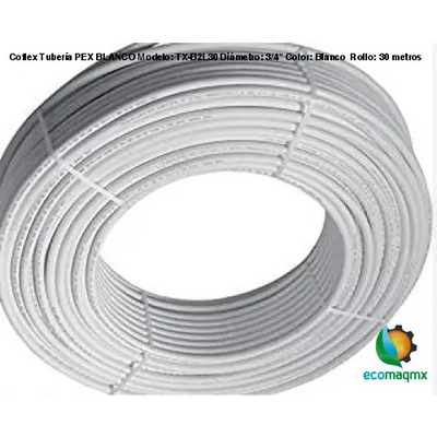 Coflex Tubería PEX BLANCO Modelo: TX-B2L30 Diámetro: 3/4