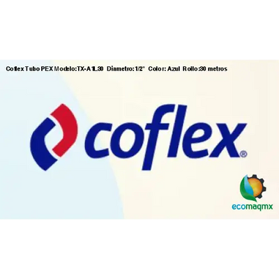 Coflex Tubo PEX Modelo:TX-A1L30 Diametro:1/2 Color: Azul