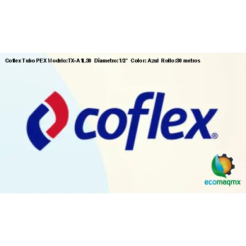 Coflex Tubo PEX Modelo:TX-A1L30 Diametro:1/2 Color: Azul