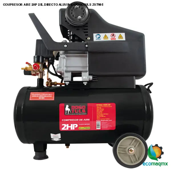 COMPRESOR AIRE 2HP 25L DIRECTO ALUMINIO DOGOTULS ZM7005