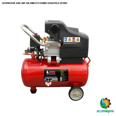 COMPRESOR AIRE 2HP 25L DIRECTO COBRE DOGOTULS ZM7001