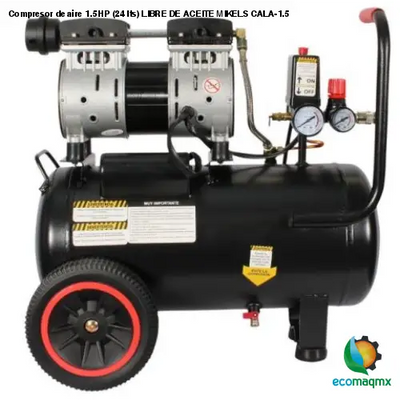 Compresor de aire 1.5 HP (24 lts) LIBRE DE ACEITE MIKELS CALA-1.5