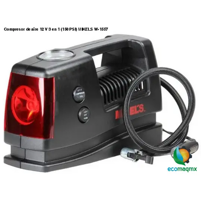 Compresor de aire, 12 V, 3 en 1 (150 PSI) MIKELS W-1557