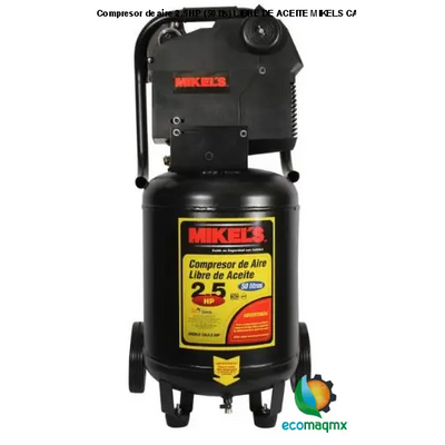 Compresor de aire 2.5 HP (50 lts) LIBRE DE ACEITE MIKELS CALA-2.5HP